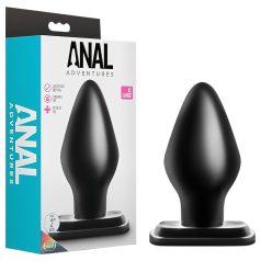 Anal Adventures XL - veliki analni čep - crni