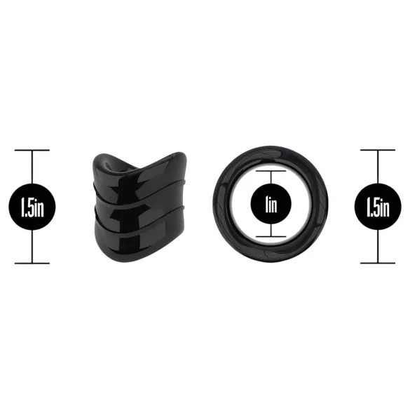 Stay Hard - penis prsten - crni