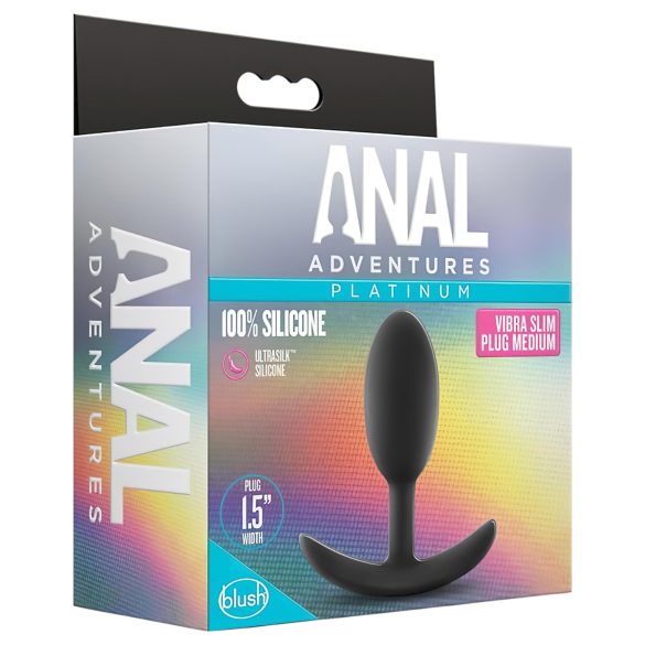 Anal Adventures - analni čep - srednji - crni