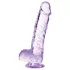 Blush Naturally Yours - kristalni dildo (ljubičasti)