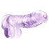 Blush Naturally Yours - kristalni dildo (ljubičasti)