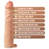 Performance Plus - penis rukav s prstenom - prozirni - 2,5 cm