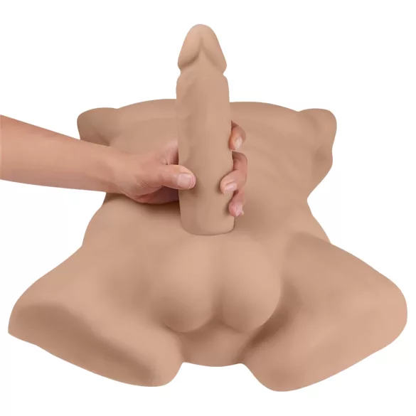 Silexd Apollo - muški torzo masturbator - tamna prirodna boja