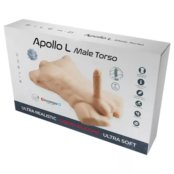 Silexd Apollo - muški torzo - realističan - bež
