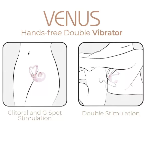 Adrien Lastic Venus - vibrator za G-točku i klitoris - silikonski - roza
