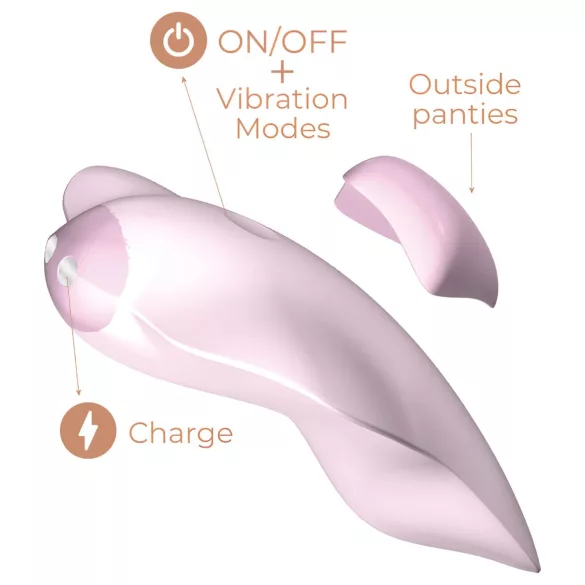 Adrien Lastic Temptation - Aplikacijom upravljani vibrator za klitoris (rozi)
