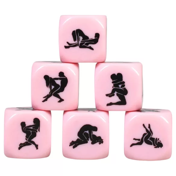 Secret Play - Kamasutra kocka za seksualne poze (roza)