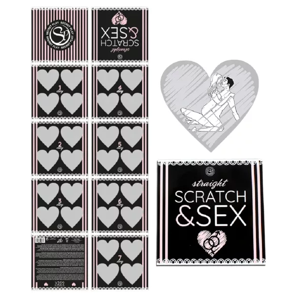 Secret Play Scratch & Sex Straight - igra za parove s grebanjem erotskih poza (na 5 jezika)