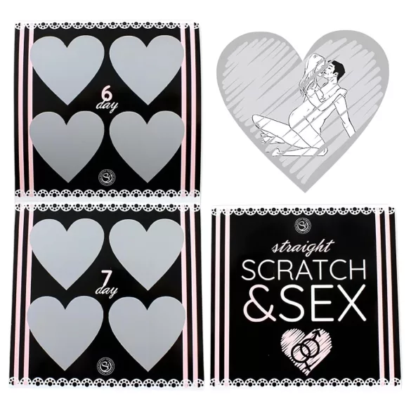 Secret Play Scratch & Sex Straight - igra za parove s grebanjem erotskih poza (na 5 jezika)