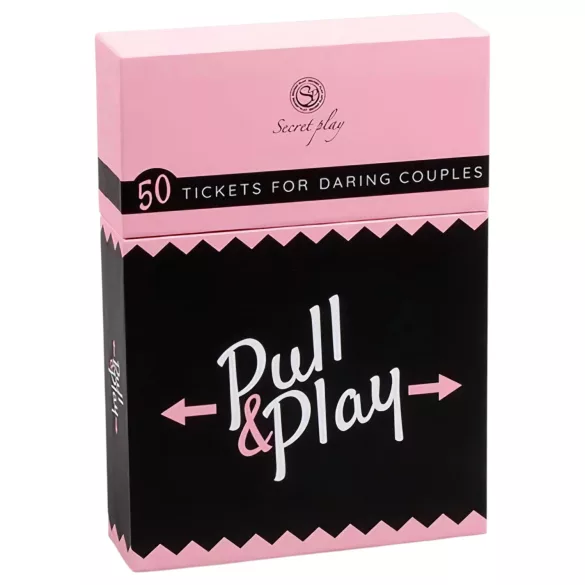 Secret Play Pull & Play - erotska kartaška igra za parove (50 karata) - na 7 jezika