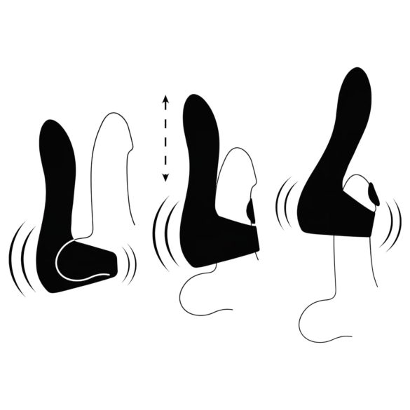 JamyJob - pulsirajući masturbator za glavić - crni