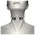 Coquette - ogrlica choker sa srcem i kristalima - crna