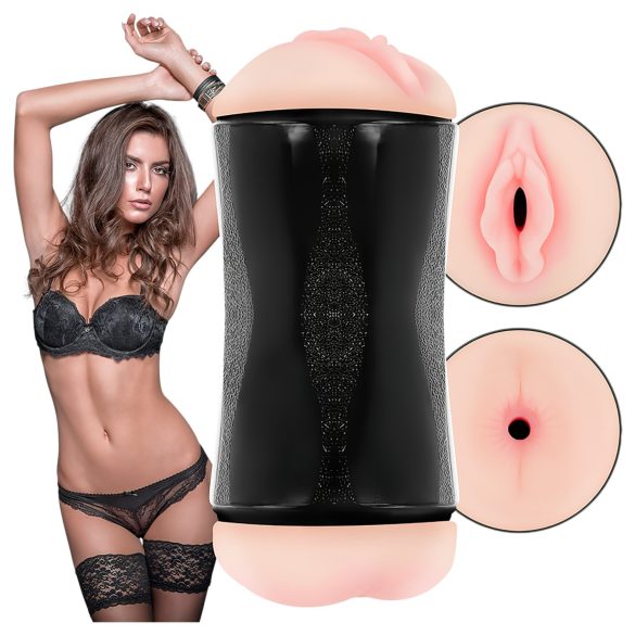 JamyJob - masturbator za vaginu i anus - prirodna boja