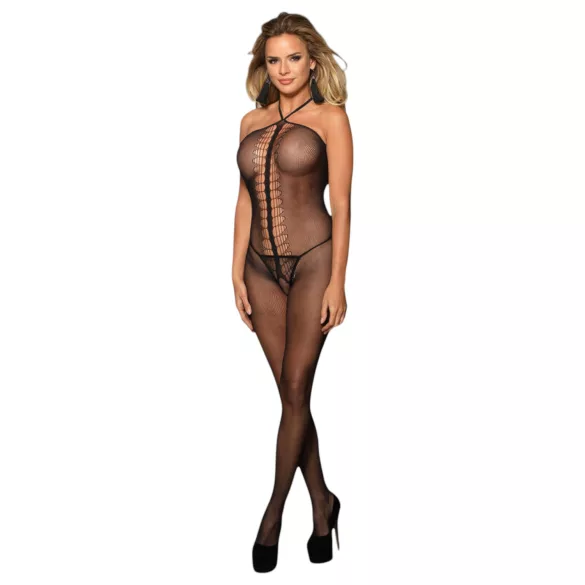 Subblime 951979 - prozirni mrežasti bodystocking - crna - S-L