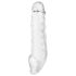 Addicted Toys - produžetak za penis s prstenom za testise - 23 cm prozirno