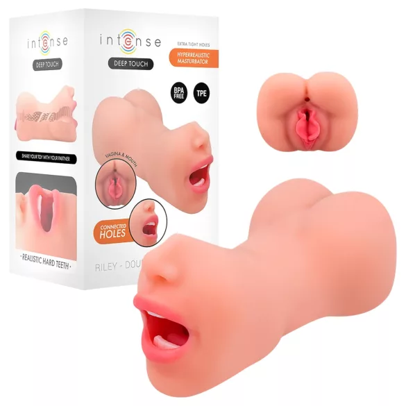 Intense Deep Touch Riley - realistični masturbator u obliku usta i vagine