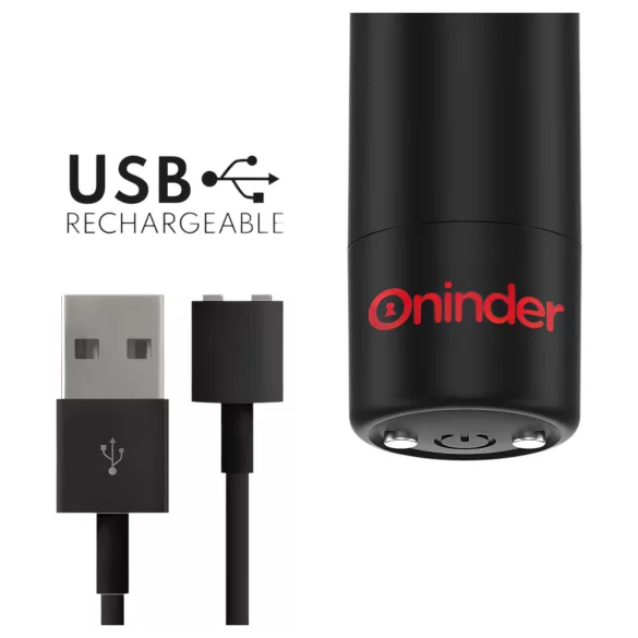 Oninder - vibrator upravljan aplikacijom (crni)