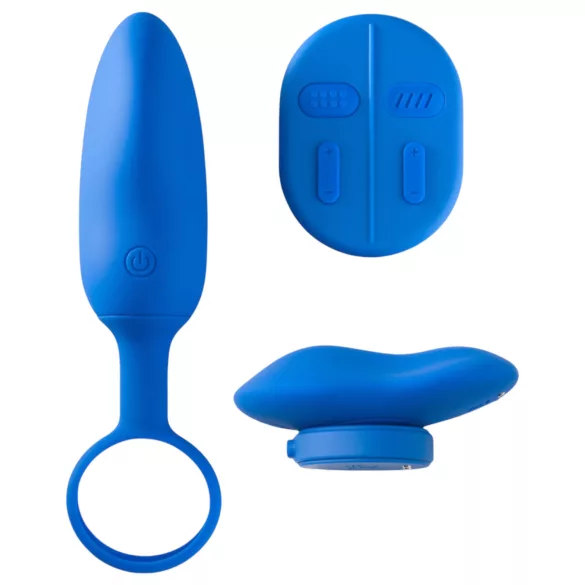 Platanomelón Mobi - set bežičnih vibratora - 2 dijela - plavi