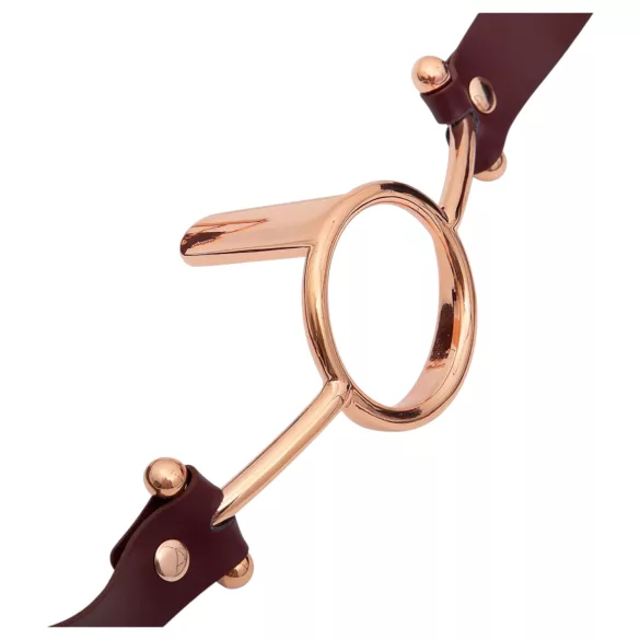 Latetobed - prstenasti uzdeč za usta - smeđa