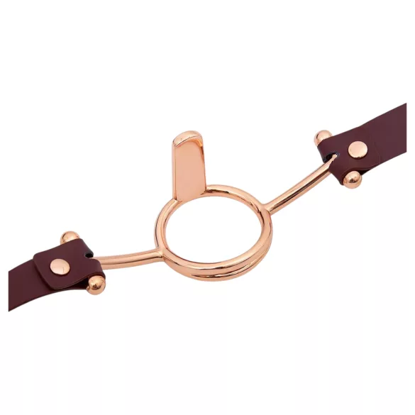 Latetobed - prstenasti uzdeč za usta - smeđa