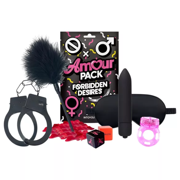 Amour Pack Forbidden Desires - početnički set s vibratorom - 7 dijelova