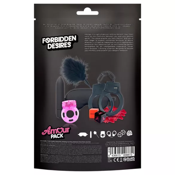 Amour Pack Forbidden Desires - početnički set s vibratorom - 7 dijelova