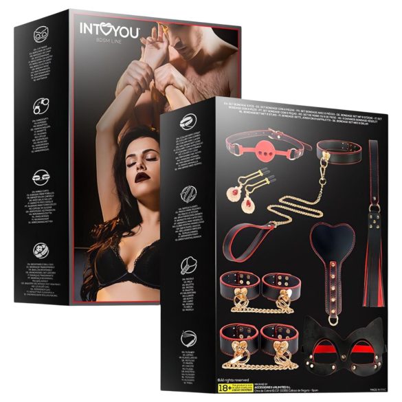 INTOYOU - BDSM set za napredne - 8 dijelova - crna