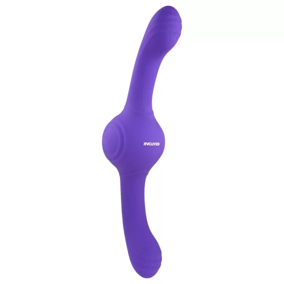 Evolved - dvostruki vibrator s rotacijom - punjivi, ljubičasti