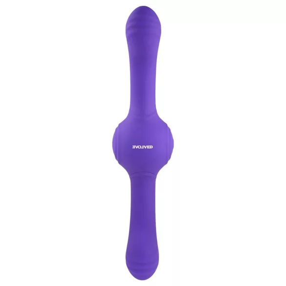 Evolved - dvostruki vibrator s rotacijom - punjivi, ljubičasti