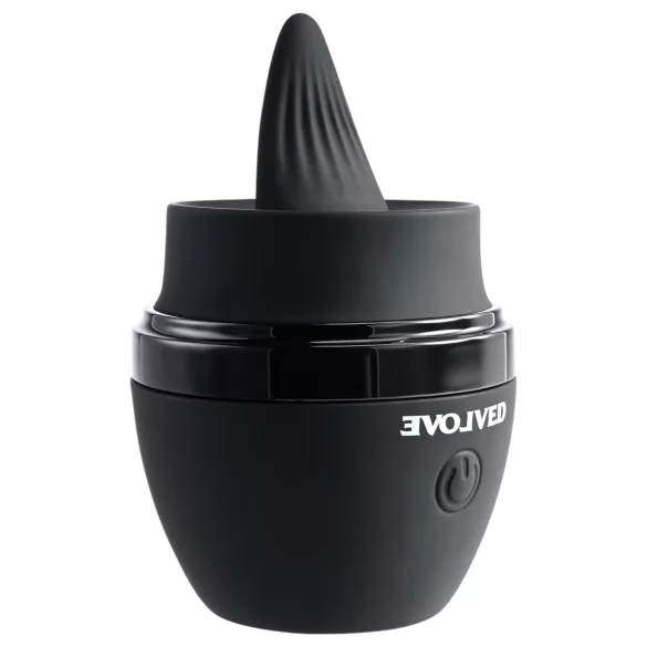Evolved - vibrirajući stimulator jezika na punjenje - crni