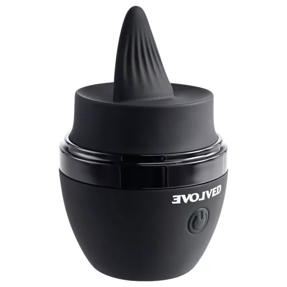 Evolved - vibrirajući stimulator jezika na punjenje - crni