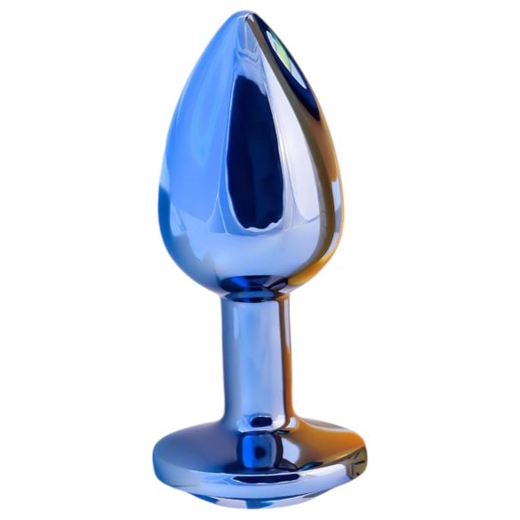 Playboy Tux - analni čep - mali - srebrna