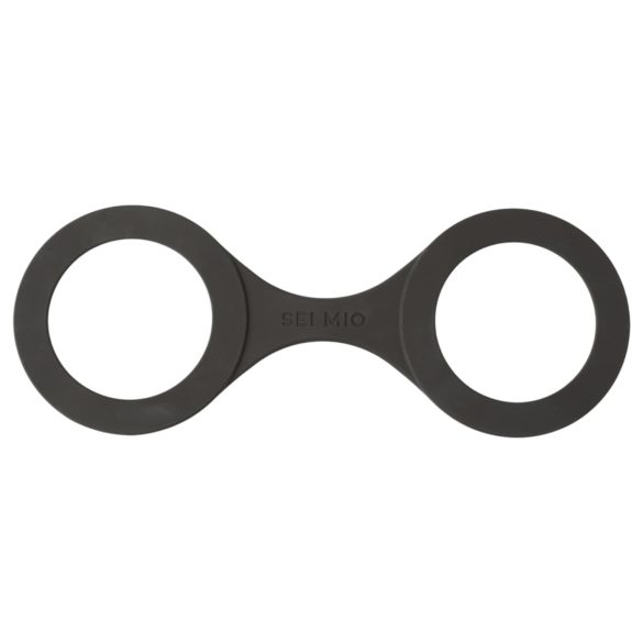 Sei Mio - lisice za zapešća - silikon - L - crne