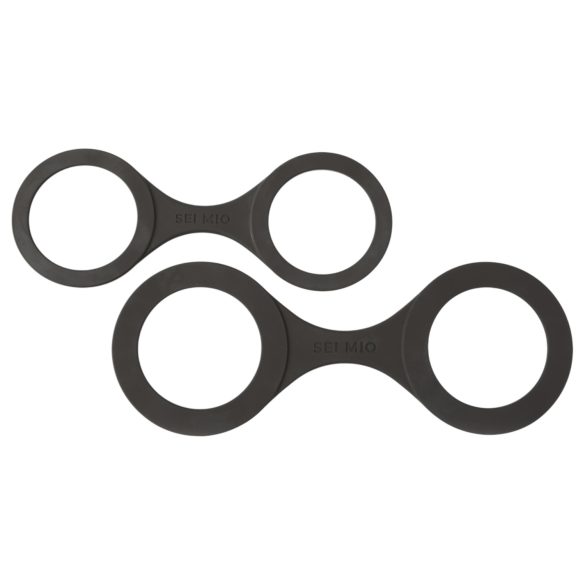 Sei Mio - silikonske lisice - M - crne