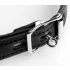 XR Brands - Strict - razjapljivač usta s kukom (crno-srebrni)