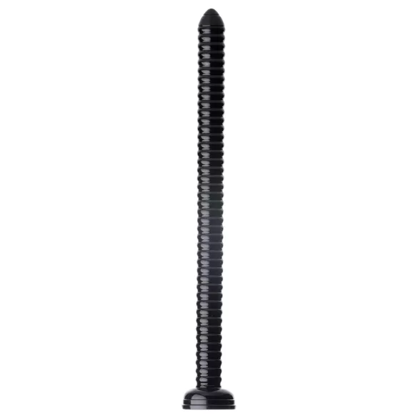HOSED - analni dildo sa prianjajućom bazom - rebrasti - crni
