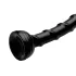 Hosed Swirl - tanka analna zmija dildo - crna - 18 cm