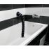 Gumena Vrtložna Zmija Tchick 18 - analni dildo (crni)