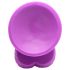XR Brands POP - dildo s testisima i postoljem - 19 cm (ljubičasti)