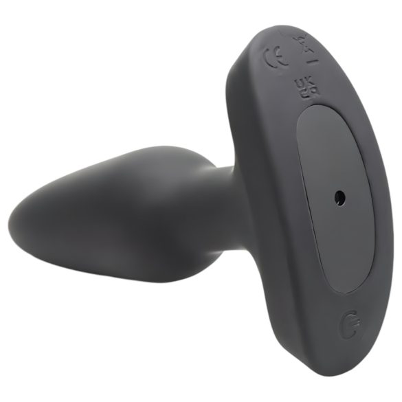 Booty Sparks Laser - analni vibrator na daljinsko upravljanje - crni - punjivi