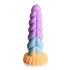 Creature Cocks Mystique - dildo jednoroga - 21 cm - ljubičasto-žuta