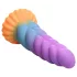 Creature Cocks Mystique - dildo jednoroga - 21 cm - ljubičasto-žuta