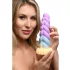 Creature Cocks Mystique - dildo jednoroga - 21 cm - ljubičasto-žuta