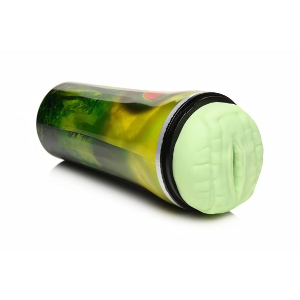 Creature Cocks Raptor - zeleni crni repto dildo u futroli