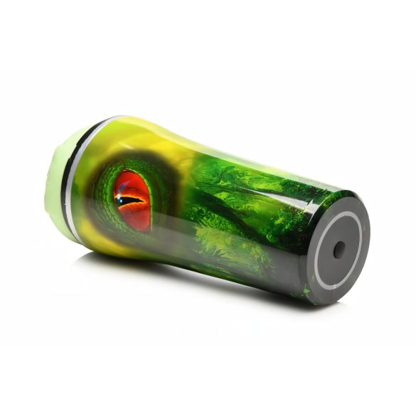 Creature Cocks Raptor - zeleni crni repto dildo u futroli