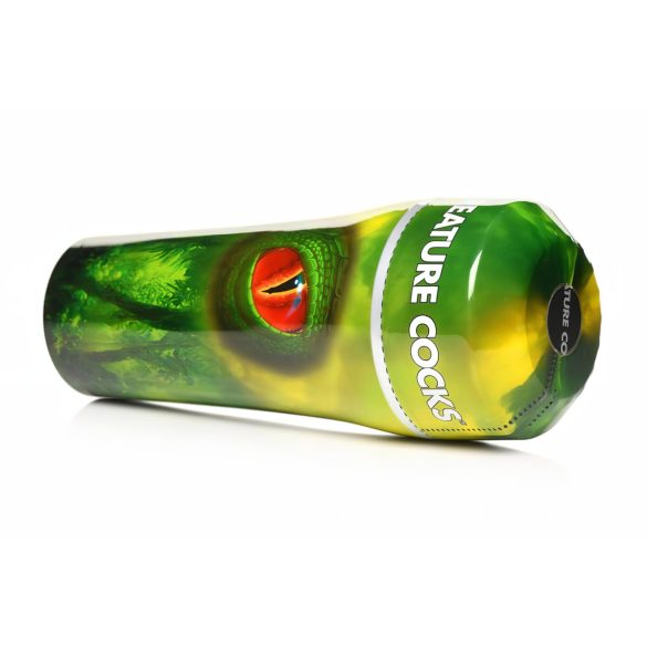 Creature Cocks Raptor - zeleni crni repto dildo u futroli