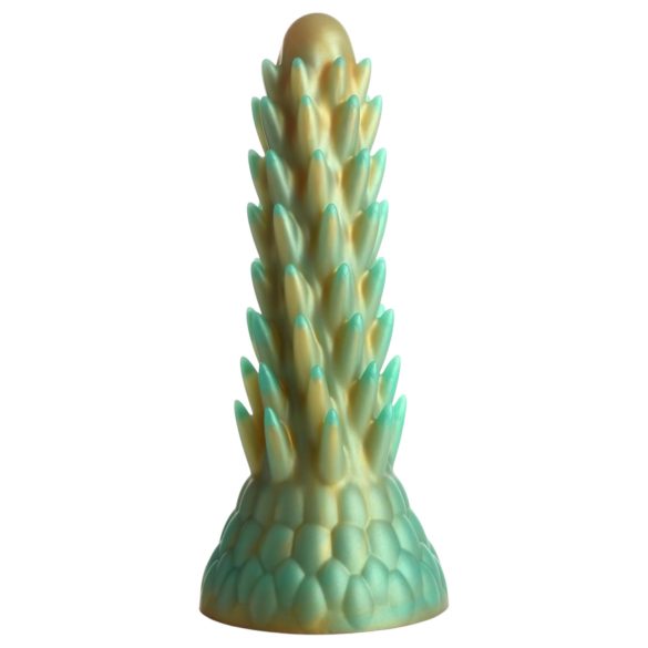 Creature Cocks Stegosaurus - silikonski dildo - 20 cm (zeleni)