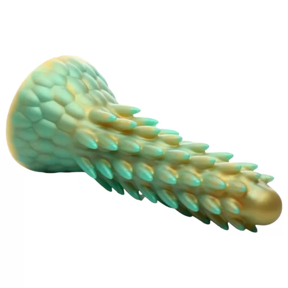 Creature Cocks Stegosaurus - dildo od silikona - 20 cm - zelena