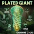 Creature Cocks Stegosaurus - dildo od silikona - 20 cm - zelena