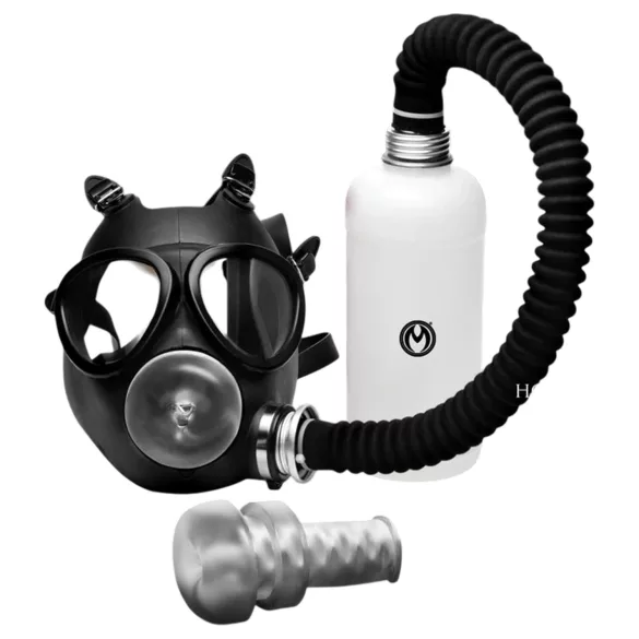 XR Brands - 2u1 maska za pušenje i aroma inhalator - crna